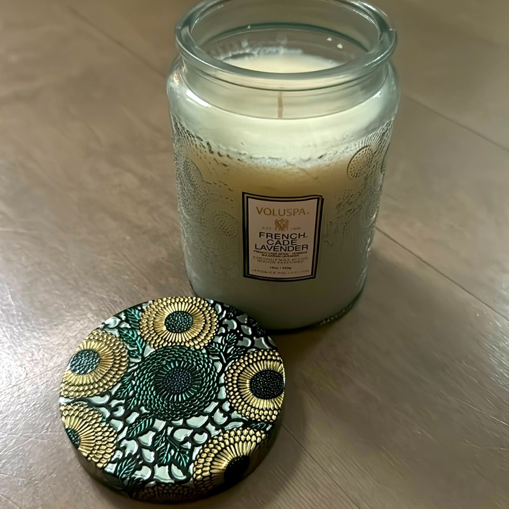 NEW Voluspa French Cade lavender candle 16oz large